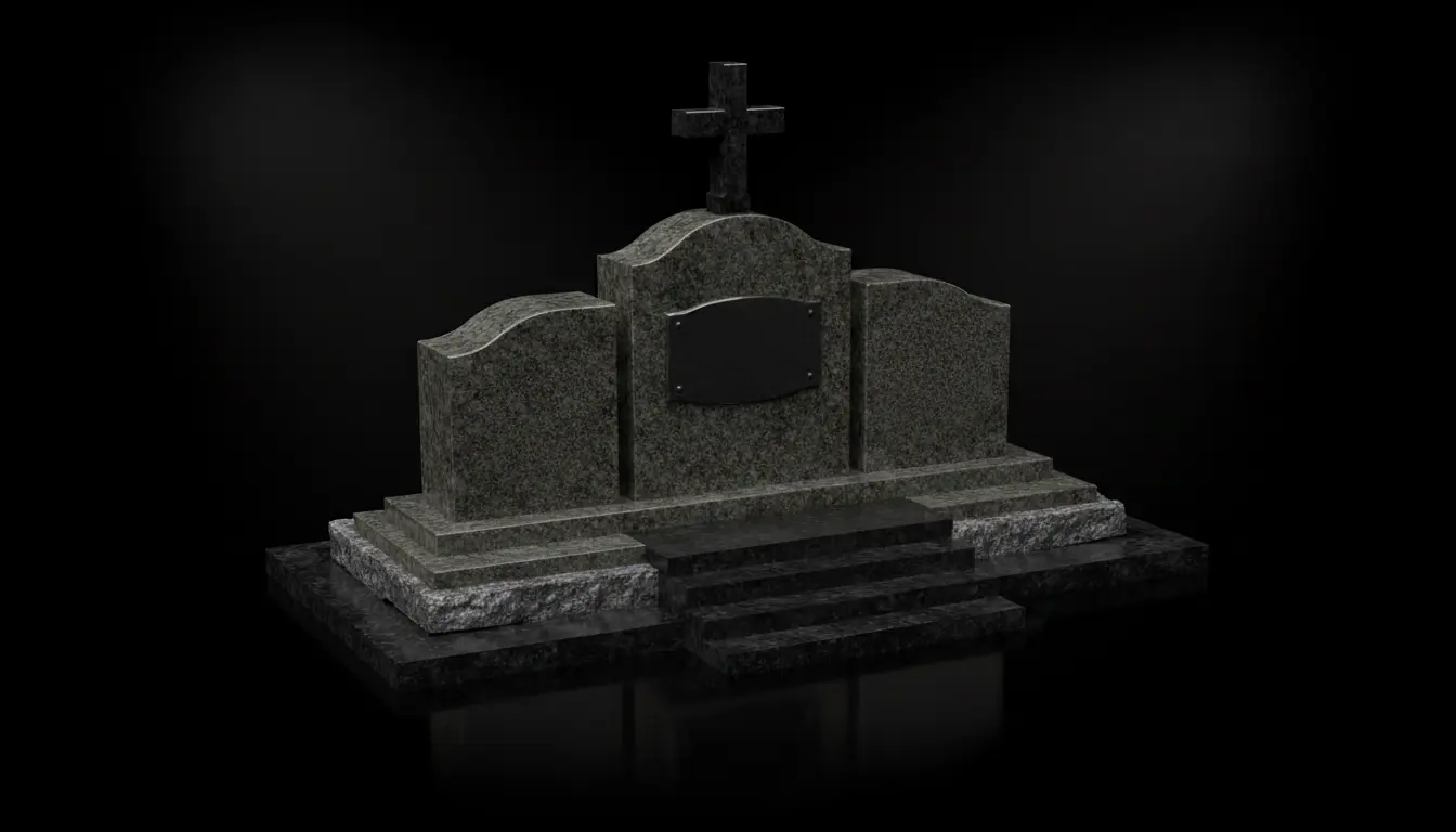 3D проект мемориального комплекса из гранита